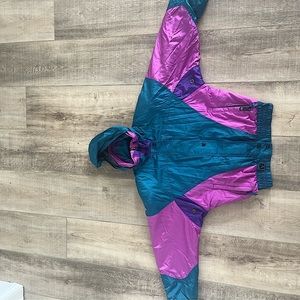 Couloir CCS VTG COLORBLOCK Ski Jacket WMN 12 Lined Hooded purple, green pink